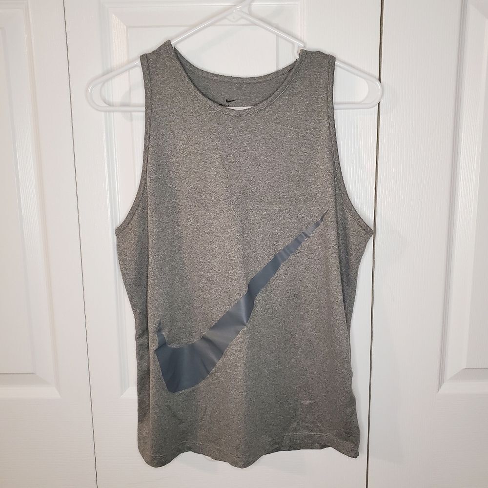 Nike Dri-fit Gray Athletic Tank Top Women's Size Small